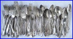 100 VINTAGE CRAFT GRADE SILVER PLATE Forks & Spoons