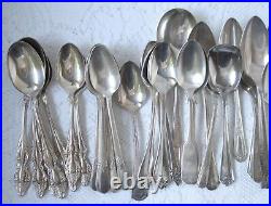 100 VINTAGE CRAFT GRADE SILVER PLATE Forks & Spoons