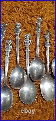 15 Vintage Silver Plate Spoons Yogi Charlie Tony Woody And More