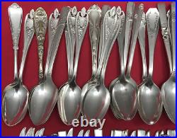 150 Pc Silverplated 6 TEASPOONS Antique to Vintage Pattern Mix