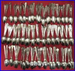 150 Pc Silverplated 6 TEASPOONS Antique to Vintage Pattern Mix