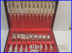 1847 Rogers Bros International 83 Piece Silver Plated Set Vintage Nice with case