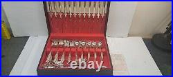 1847 Rogers Bros International 83 Piece Silver Plated Set Vintage Nice with case