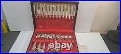 1847 Rogers Bros International 83 Piece Silver Plated Set Vintage Nice with case