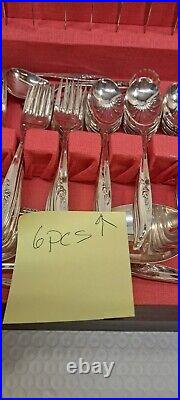 1847 Rogers Bros International 83 Piece Silver Plated Set Vintage Nice with case