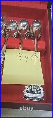 1847 Rogers Bros International 83 Piece Silver Plated Set Vintage Nice with case