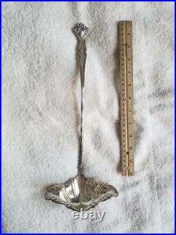 1847 Rogers Bros VINTAGE Pattern Grape Silverplated PUNCH LADLE 14.5 No Mono