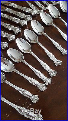 1904 Vintage Silverplate Flatware Set with Chest 1847 Rogers Bros 45 pieces