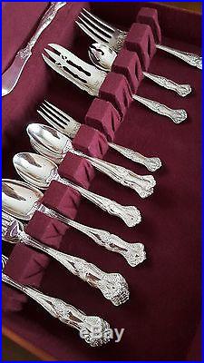1904 Vintage Silverplate Flatware Set with Chest 1847 Rogers Bros 45 pieces
