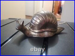 1950s Vintage Silver Plated Snail Escargot Spice Dish Butter Tray Withglass