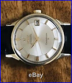 1962' Omega Constellation Calendar Original Deluxe Pie-pan Automatic Gold Plated