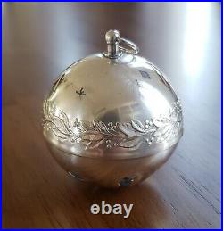 1971 1st Ed & 1972 2nd Ed Wallace Silver Plated Sleigh Bell Christmas Ornaments