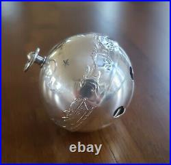 1971 1st Ed & 1972 2nd Ed Wallace Silver Plated Sleigh Bell Christmas Ornaments
