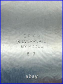 1972 VINTAGE Silver Plate Presentation Serving Platter Tray WCC ADAMS BOWL