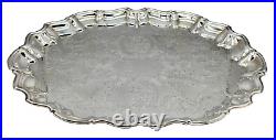 1975 VINTAGE Silver Plate ADAMS BOWL Wellesley C. C. Presentation Serving Tray