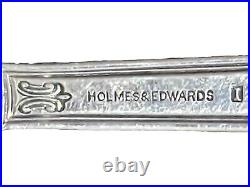 34 Pcs Vintage CENTURY Pattern Holmes & Edwards Silver Plate Flatware K Monogram