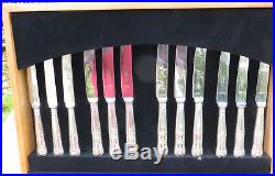 44 Piece Vintage A. E. Poston & Co Kings Pattern Silver Plated Canteen Cutlery