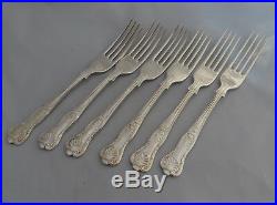 44 Piece Vintage A. E. Poston & Co Kings Pattern Silver Plated Canteen Cutlery