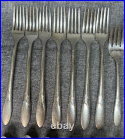 45 Pc Lot Vintage Oneida Community Plate 1932 Lady Hamilton Silverplate Flatware