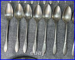 45 Pc Lot Vintage Oneida Community Plate 1932 Lady Hamilton Silverplate Flatware