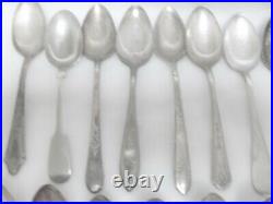 50 Mixed Lot Silverplate Teaspoons Wedding Tableware Spoon Silver Craft SP Table