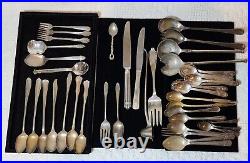 50 Pieces Mix Of Vintage Cutlery, Silver Plated, Famous Brands