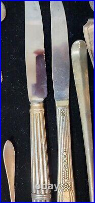 50 Pieces Mix Of Vintage Cutlery, Silver Plated, Famous Brands