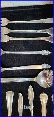 50 Pieces Mix Of Vintage Cutlery, Silver Plated, Famous Brands