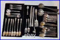 50 Pieces Mix Of Vintage Cutlery, Silver Plated, Famous Brands