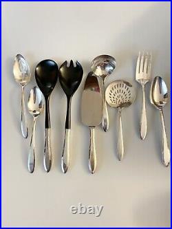 51 Piece 1939 Vintage Oneida Nobility Plate Reverie Silverware Original Papers