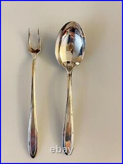 51 Piece 1939 Vintage Oneida Nobility Plate Reverie Silverware Original Papers