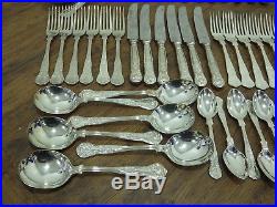 58 Pieces Of Vintage Smith Seymour Silver Plated Kings Pattern Cutlery