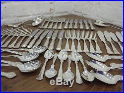 58 Pieces Of Vintage Smith Seymour Silver Plated Kings Pattern Cutlery