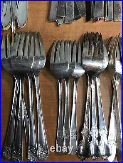 65 Pc Mixed Antique to Vintage Silverplated SALAD FORKS Craft or USE