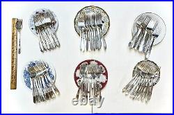 72 Forks CAKE Salad DESSERT Silverplate Place Settings 6 Matching Wedding VTG