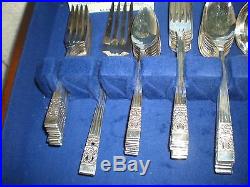 72 piece set Community Coronation vintage silver plated flatware MINT with case