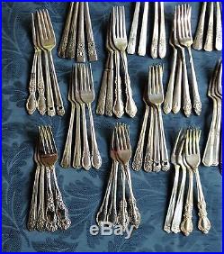 76 Vintage Silverplate Forks! Ornate, Floral, Art! Lot Craft Flatware, Free Ship