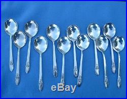 77 Piece Vintage 1847 Rogers Bros FIRST LOVE Round Gumbo Soup Spoons