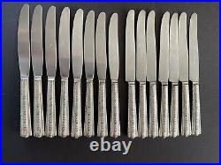 81 pc Vintage Wallace Brothers Roseanne Silver Plate AA Flatware Silverware Case