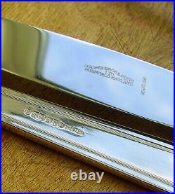 84 pc Silver Plated Canteen Cutlery Strathmore Cooper Bros NM Art Deco Vtg 1950s