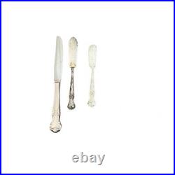 86 Pcs Old Company Silver-plate 1950 No Monogram Floral Pattern Flatware Mix