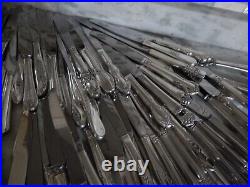 90 Vintage Silverplate Dinner Knives Lot In Excellent Condition Crafters Resale