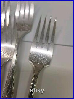 91 Pieces Vintage Oneida Community Plate Grosvenor Flatware Set No Monogram