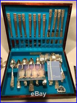 96 PIECE LOT Vintage Oneida Community Plate Coronation Flatware Silverware