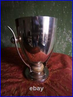 A Fine Quality Silver Plated Trophy By Christofle for Rallye Aerien. Luc Lanel