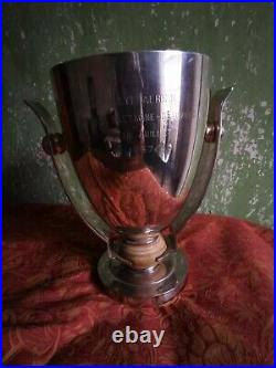 A Fine Quality Silver Plated Trophy By Christofle for Rallye Aerien. Luc Lanel