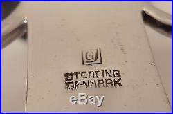 A Good Sterling Silver, Vintage Georg Jensen Parallel Pattern Pastry Server