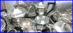 A Large Job Lot Of Antique/vintage Silver Plated Items With Many Makers Names