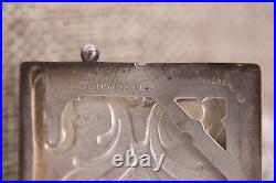 A Silver Plated Sterling Chatelaine Belt Pin Match Safe Needle Note Antique Vtg