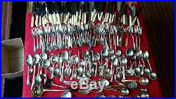 A large job lot of vintage silver plated cutlery. 10kg. 205 items